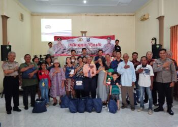 Polres Lumajang Menggelar Minggu Kasih di Gereja Pantekosta GPDI Berikut Pesannya