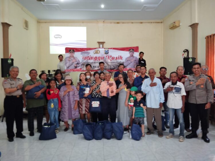Polres Lumajang Menggelar Minggu Kasih di Gereja Pantekosta GPDI Berikut Pesannya