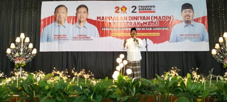 Ratusan Guru Madin di Kabupaten Lumajang Deklarasi Dukung Prabowo – Gibran