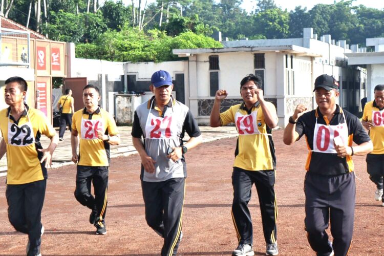 Laksanakan Tes Kesamaptaan Jasmani, Polres Lumajang Pastikan Kebugaran Jasmani Anggota Pasca PEMILU