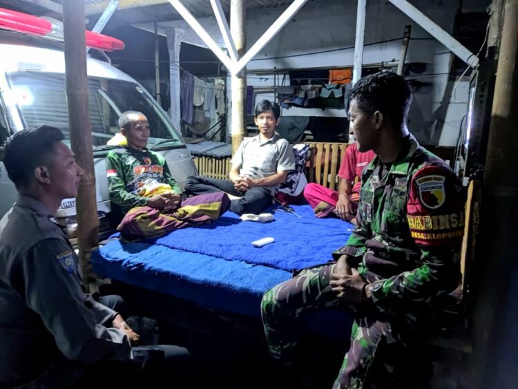 Cegah Kriminalitas, TNI-Polri Patroli dan Sambangi Poskamling di Candipuro