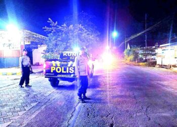 Cegah 3C, Polsek Kunir Galakkan Blue Light Patrol