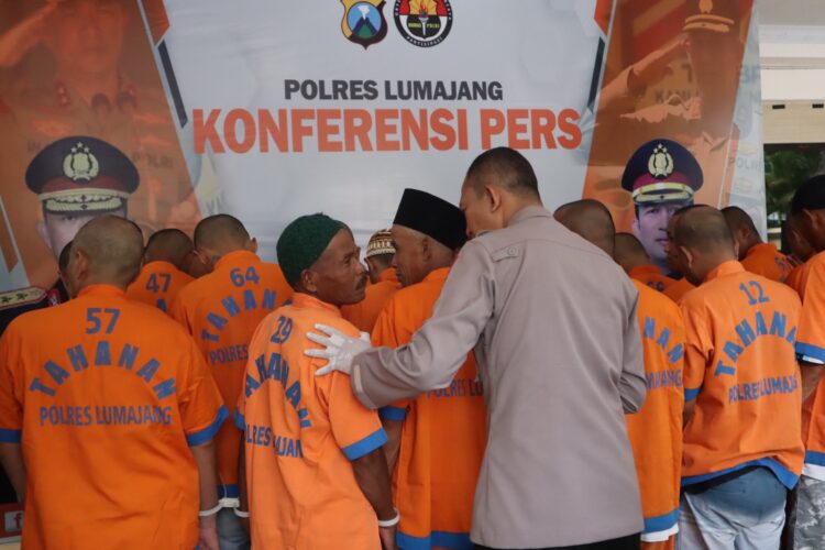 Operasi Pekat Semeru 2024 Polres Lumajang, Puluhan Tersangka Diamankan