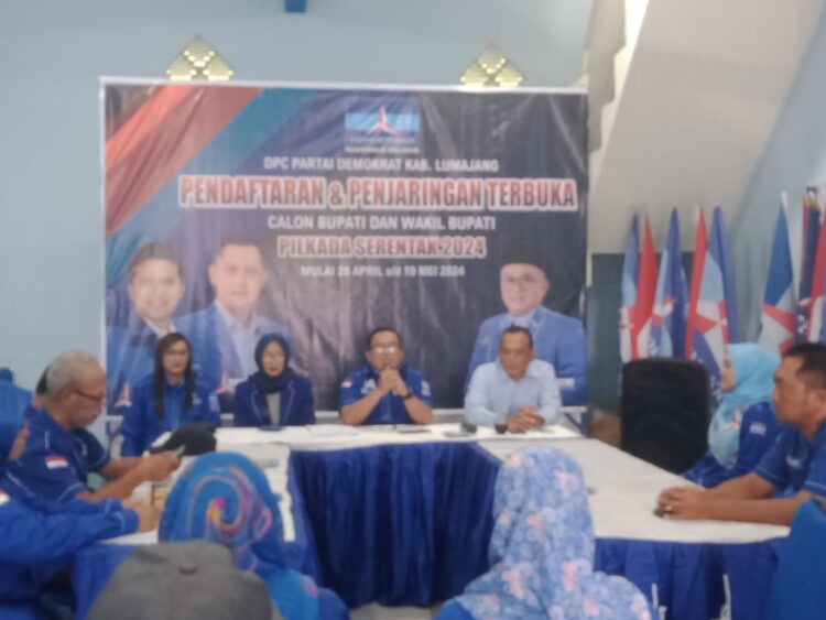 Partai Demokrat Lumajang Membuka Pendaftaran Cabup Cawabup 2024