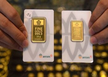 Harga Emas Antam Hari Ini Naik Jadi Rp1,607 Juta per Gram