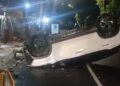 Artis FTV Larasati Kecelakaan hingga Mobil Terbalik