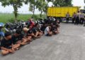 Aksi Balap Liar di JLS Dibubarkan Polres Lumajang, Puluhan Motor Diamankan