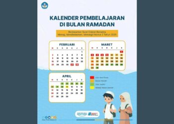 Kalender Pembelajaran di Sekolah Selama Ramadan 2025