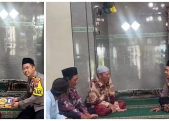 Kapolsek Lumajang Kota Beri Al-Qur’an dan Himbauan Kamtibmas di Masjid Baitul Muttaqin
