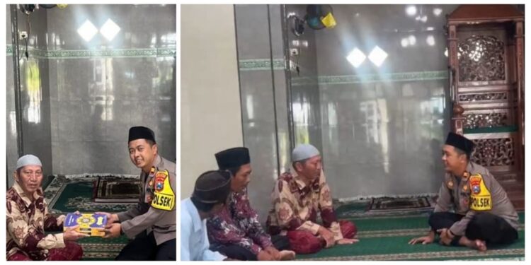 Kapolsek Lumajang Kota Beri Al-Qur’an dan Himbauan Kamtibmas di Masjid Baitul Muttaqin