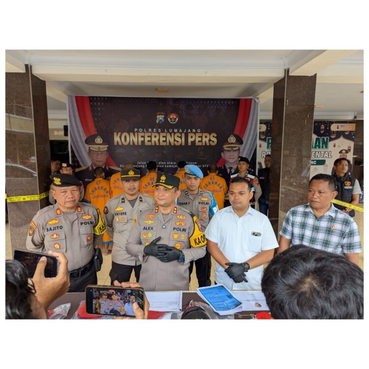 Operasi Pekat 2025, Polres Lumajang Amankan Pemerasan Berkedok LSM Dan 6 Tersangka