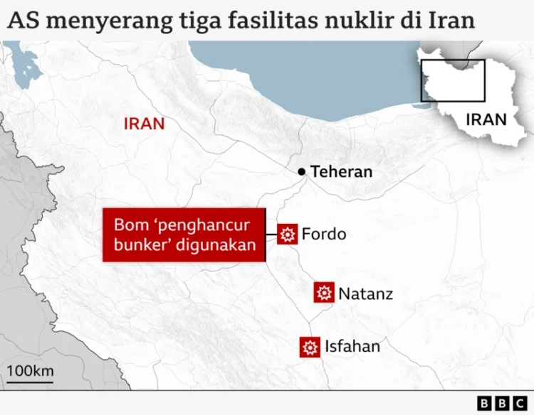Tiga fasilitas nuklir Iran Diserang AS, apa dampaknya dan bagaimana Iran akan membalas?