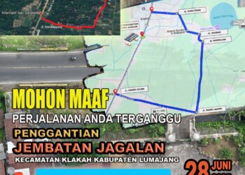 Penggantian Jembatan Jagalan Klakah Ini Jalur Alternatif