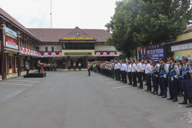 Polres Lumajang Gelar Apel Operasi Patuh Semeru 2025, Berikut Pelanggaran Yang Akan Ditilang