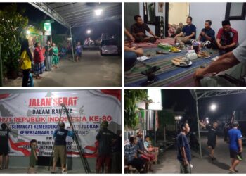 Jalan Sehat RW 11 Perumahan Bumi Biting Indah Kutorenon Lumajang, Ada Banyak Door prize dan Hiburan