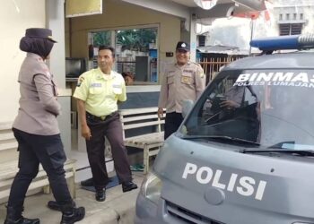 Himbauan Sat Binmas Polres Antisipasi Curanmor di KUD Tani Makmur Senduro