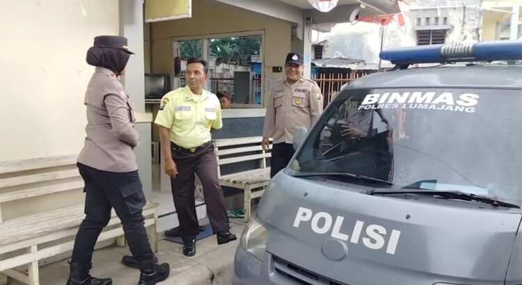 Himbauan Sat Binmas Polres Antisipasi Curanmor di KUD Tani Makmur Senduro