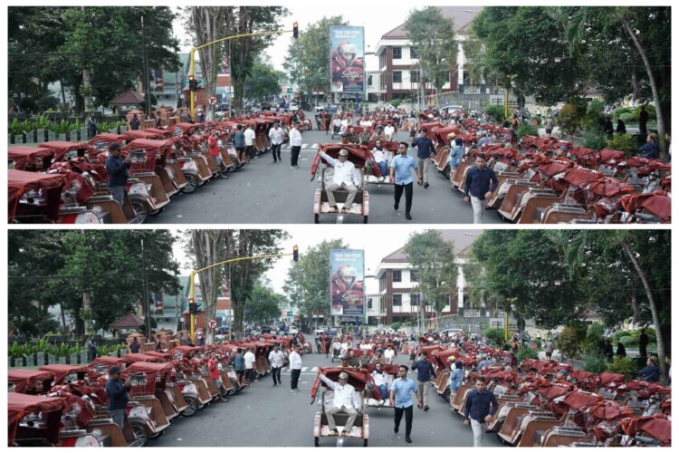 Pemkab Bondowoso Digelontor Ratusan Becak Listrik