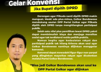 Jika Kepala Daerah Dipilih Oleh DPRD, Golkar Bondowoso Usulkan Konvensi Internal