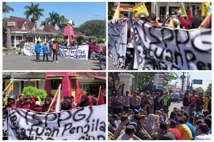 PMII, IMM, dan BEM se Lumajang Menggelar Aksi ke Kantor DPRD Lumajang