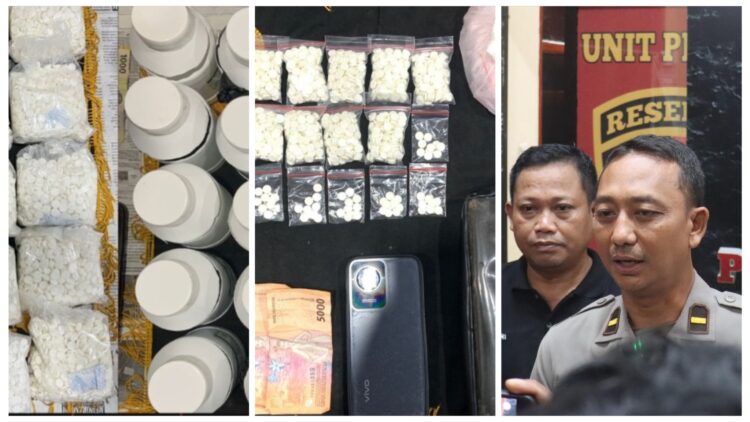 Dua Pengedar Okerbaya Ditangkap Puluhan Ribu Butir Pil Logo Y Diamankan
