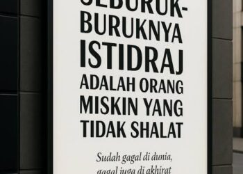 Shalat Bukan Jaminan Langsung Kaya Tapi Menjaga Agar Tak Bangkrut Sepenuhnya